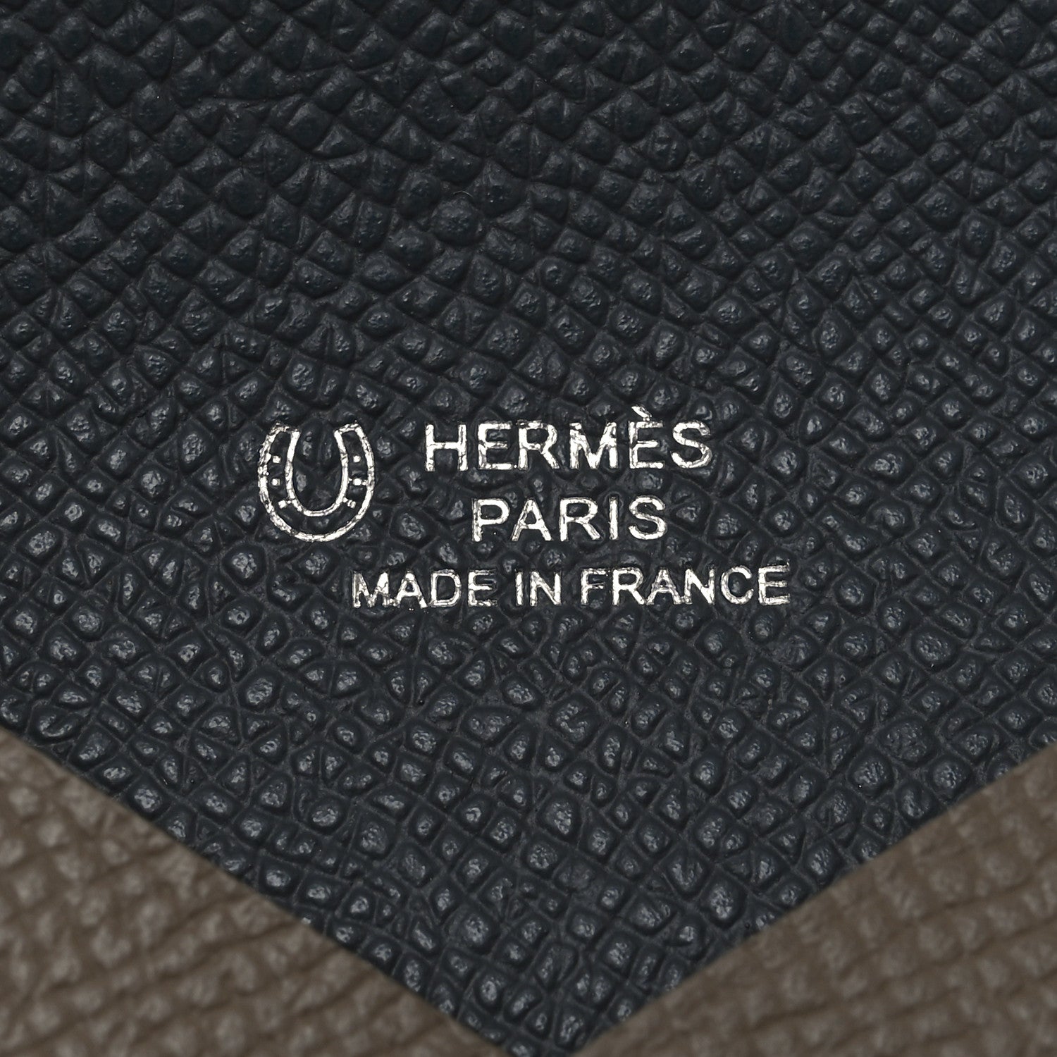 Hermes Epsom Horseshoe Calvi Card Case Etoupe Gris Misty 5 of 8