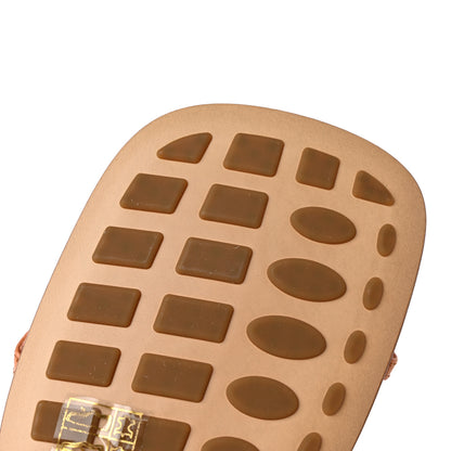 Bottega Veneta Crush Calfskin The Line 90mm Sandals 38 Clay 12 of 16