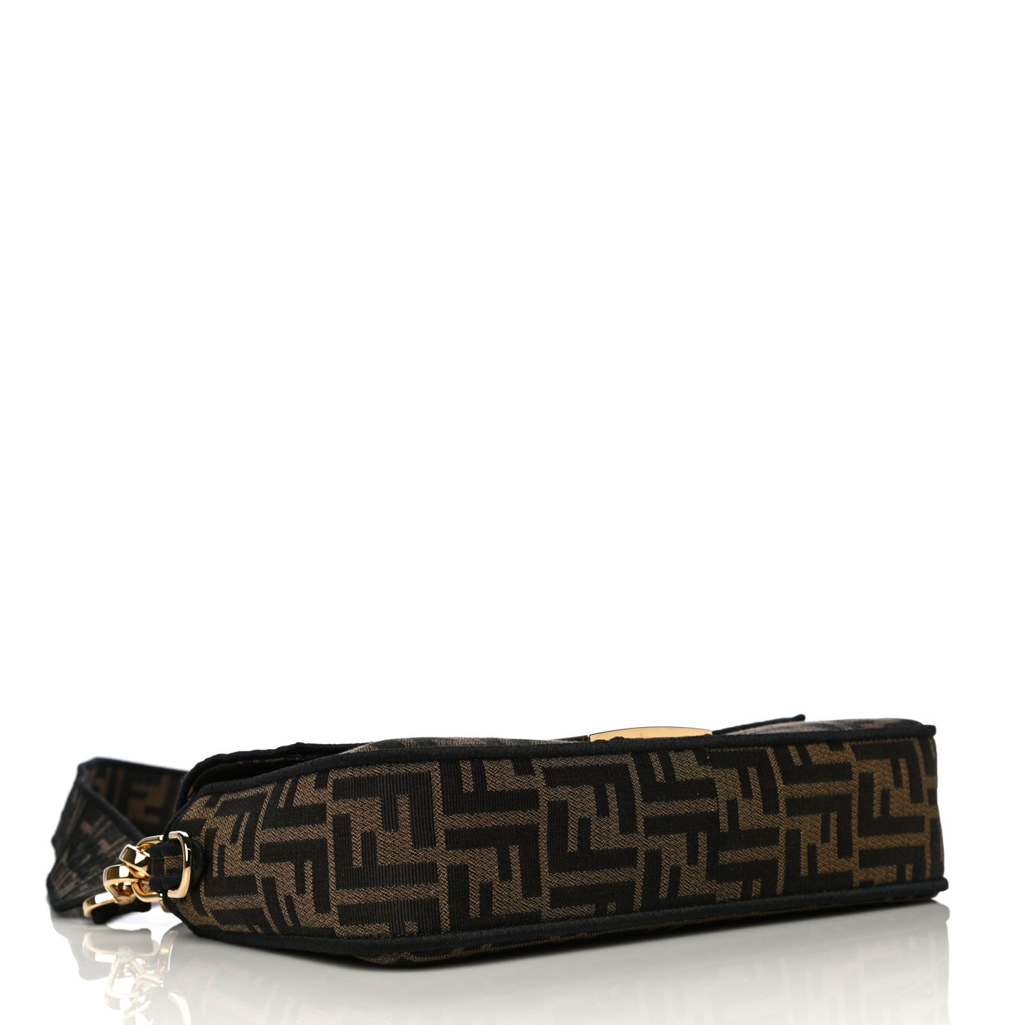 Fabric Jacquard FF 1974 Medium Baguette Tobacco Moro Black