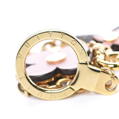 Louis Vuitton Brass Monogram Blooming Flowers Bag Charm Key Holder Rose Ballerine 4 of 5