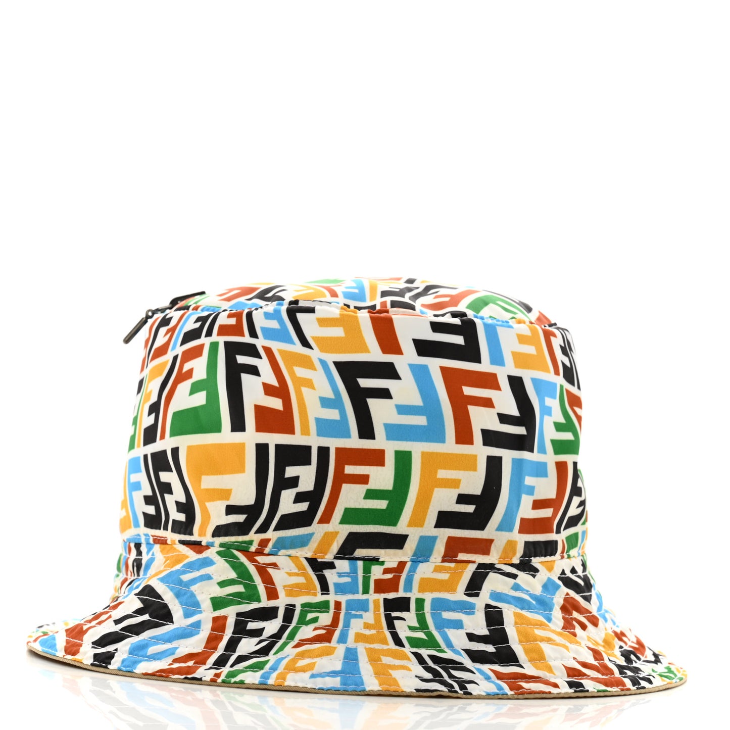 X SARA COLEMAN Nylon FF Vertigo Reversible Bucket Hat Multicolor