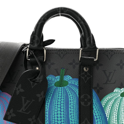 Louis Vuitton LV X YK Monogram Eclipse Reverse Pumpkin Keepall Bandouliere 25 Multicolor 8 of 10