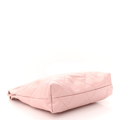 Chanel Shiny Calfskin Quilted Small Chanel 22 Light Pink 4 of 10