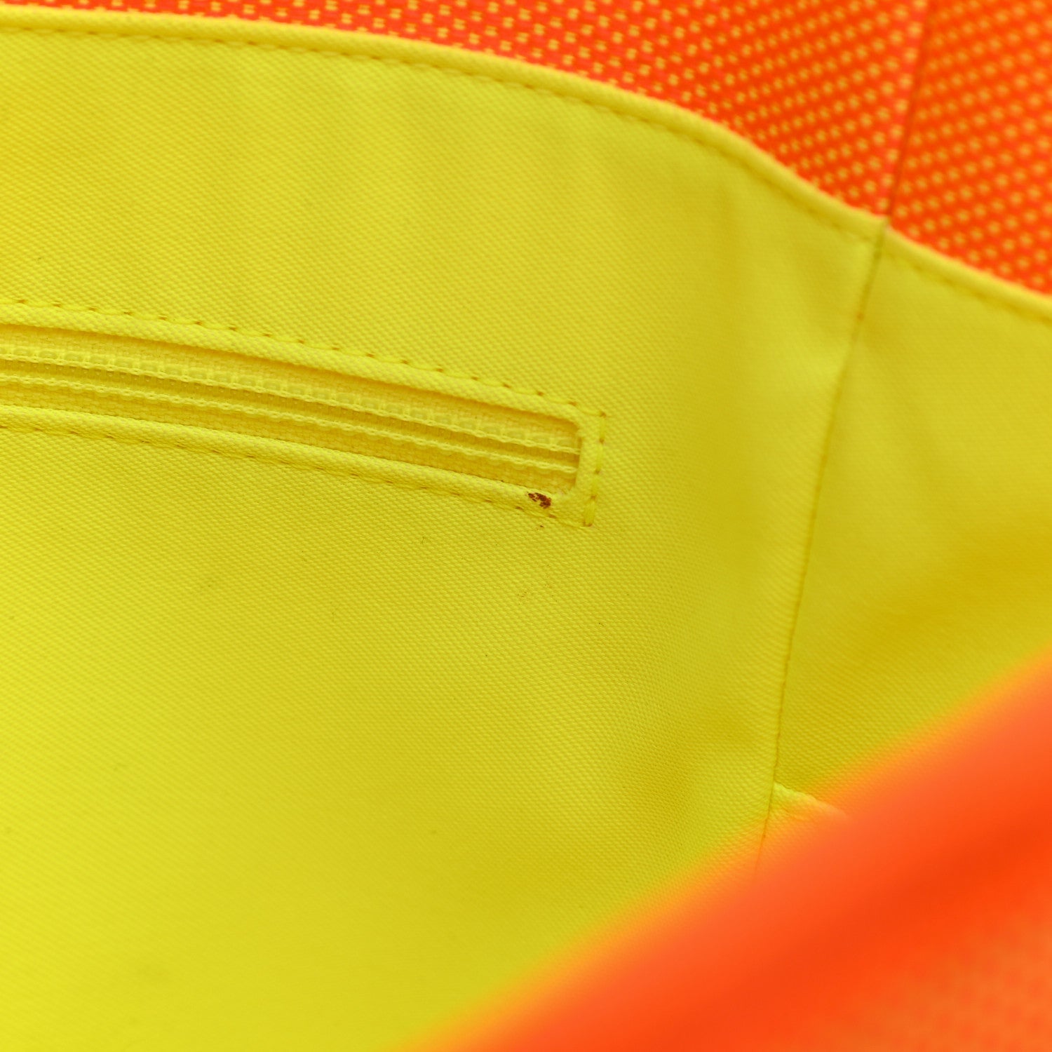 Chanel Mixed Fibers Calfskin Deauville Medium Tote Orange Yellow 15 of 15