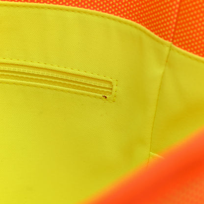 Chanel Mixed Fibers Calfskin Deauville Medium Tote Orange Yellow 15 of 15