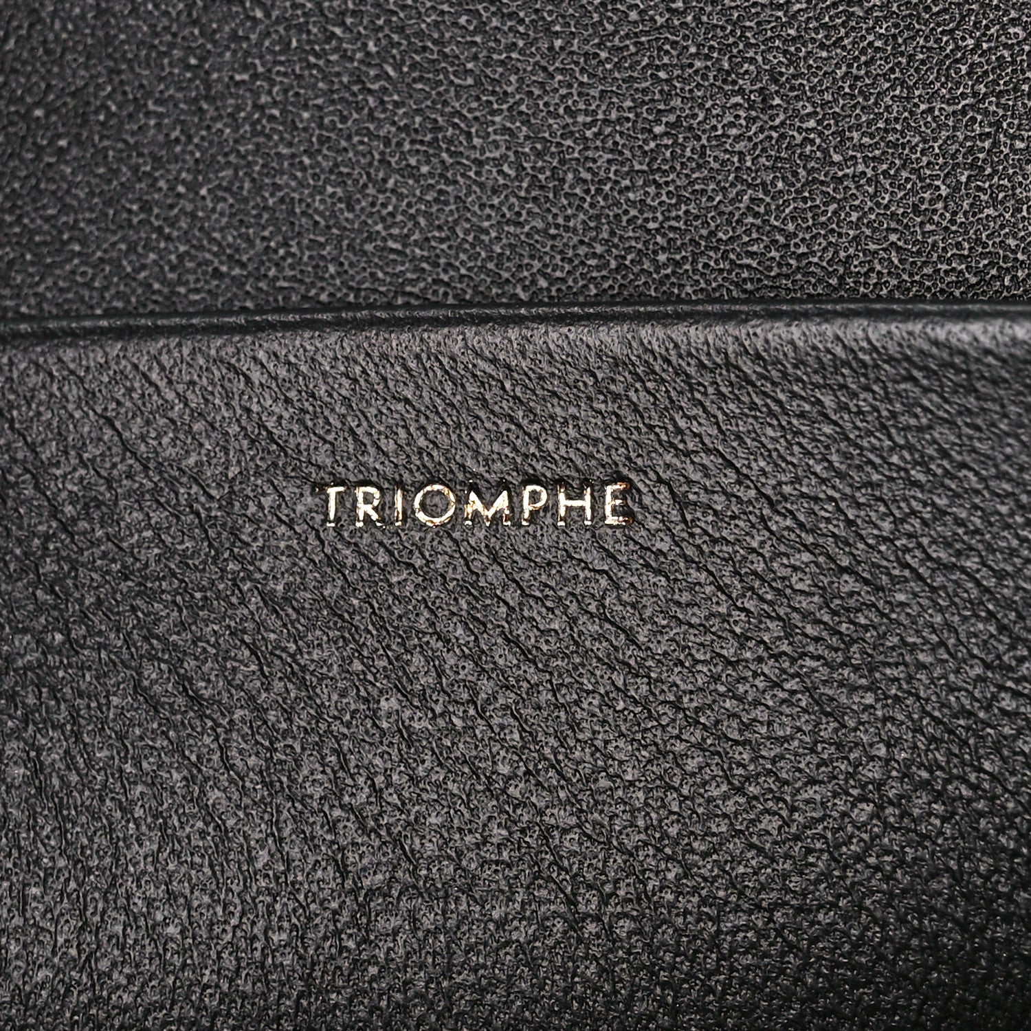 Celine Shiny Calfskin Triomphe Chain Shoulder Bag Black 6 of 12