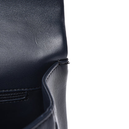 Chanel Lambskin Quilted Easy Carry Flap Navy 13 of 14