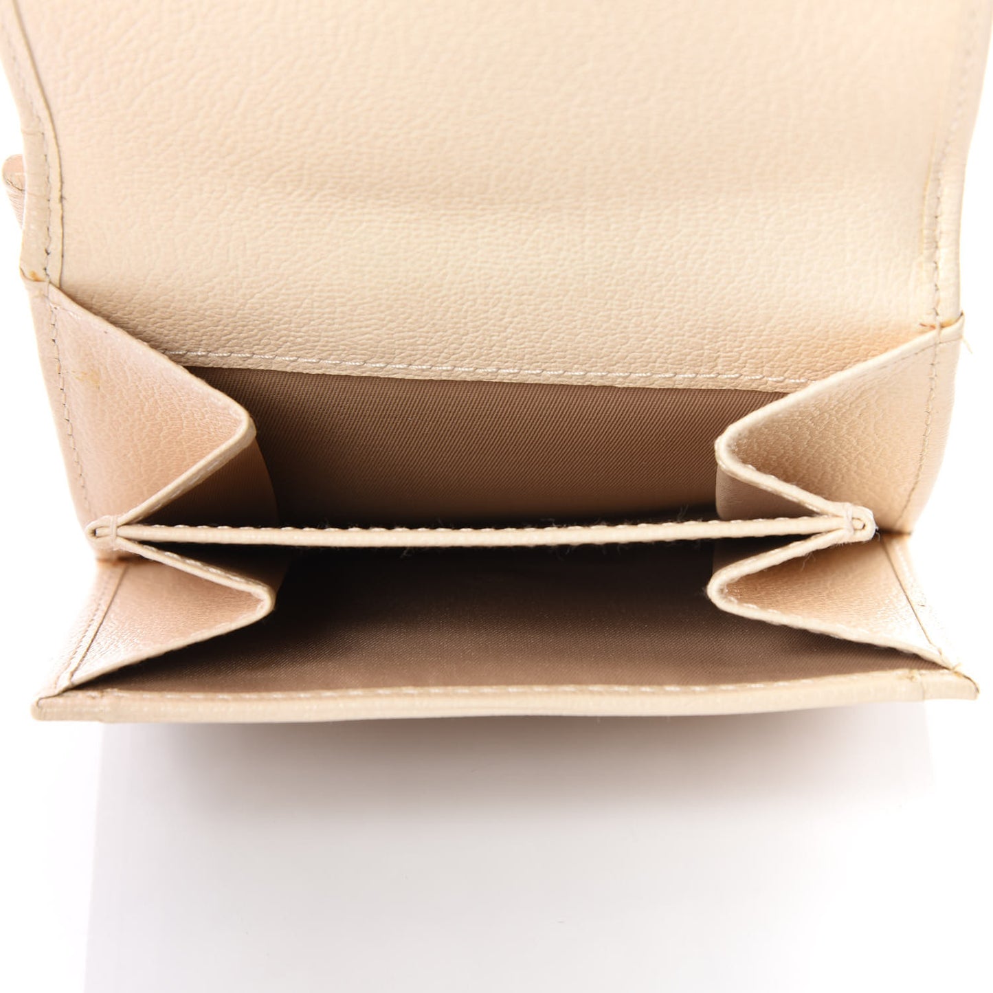 Monogram Vintage Flowers Compact Wallet Beige
