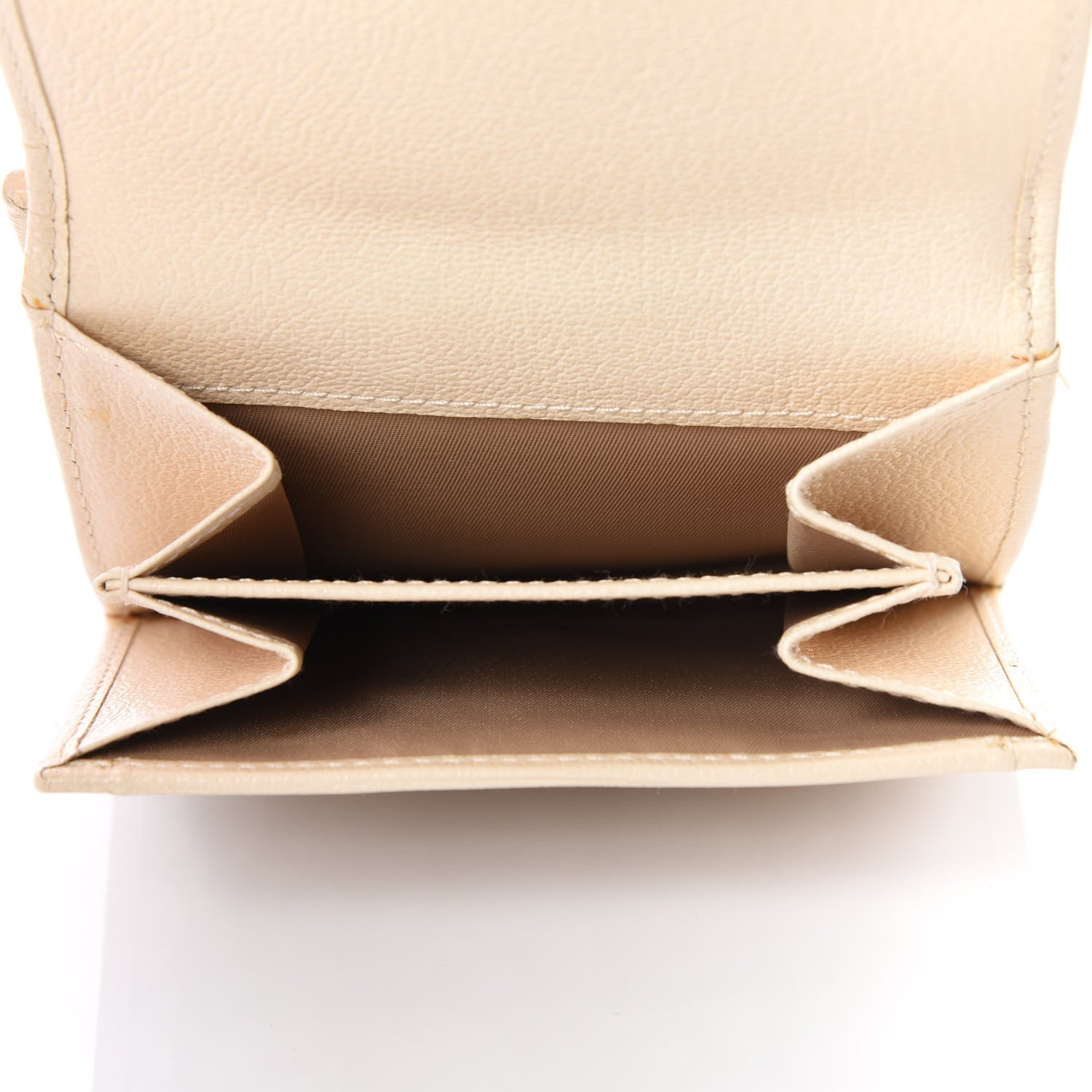 Christian Dior Monogram Vintage Flowers Compact Wallet Beige 5 of 13