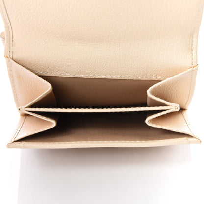 Christian Dior Monogram Vintage Flowers Compact Wallet Beige 5 of 13