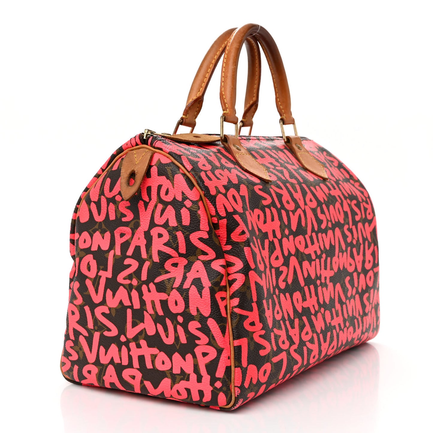 Monogram Graffiti Speedy 30 Fuchsia