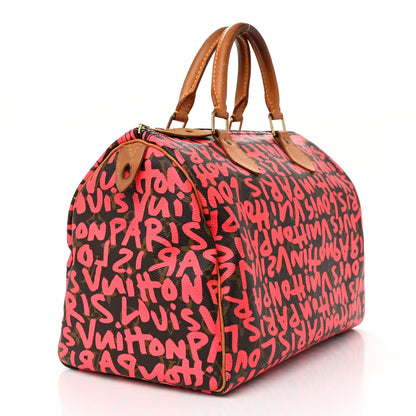 Louis Vuitton Monogram Graffiti Speedy 30 Fuchsia 3 of 21
