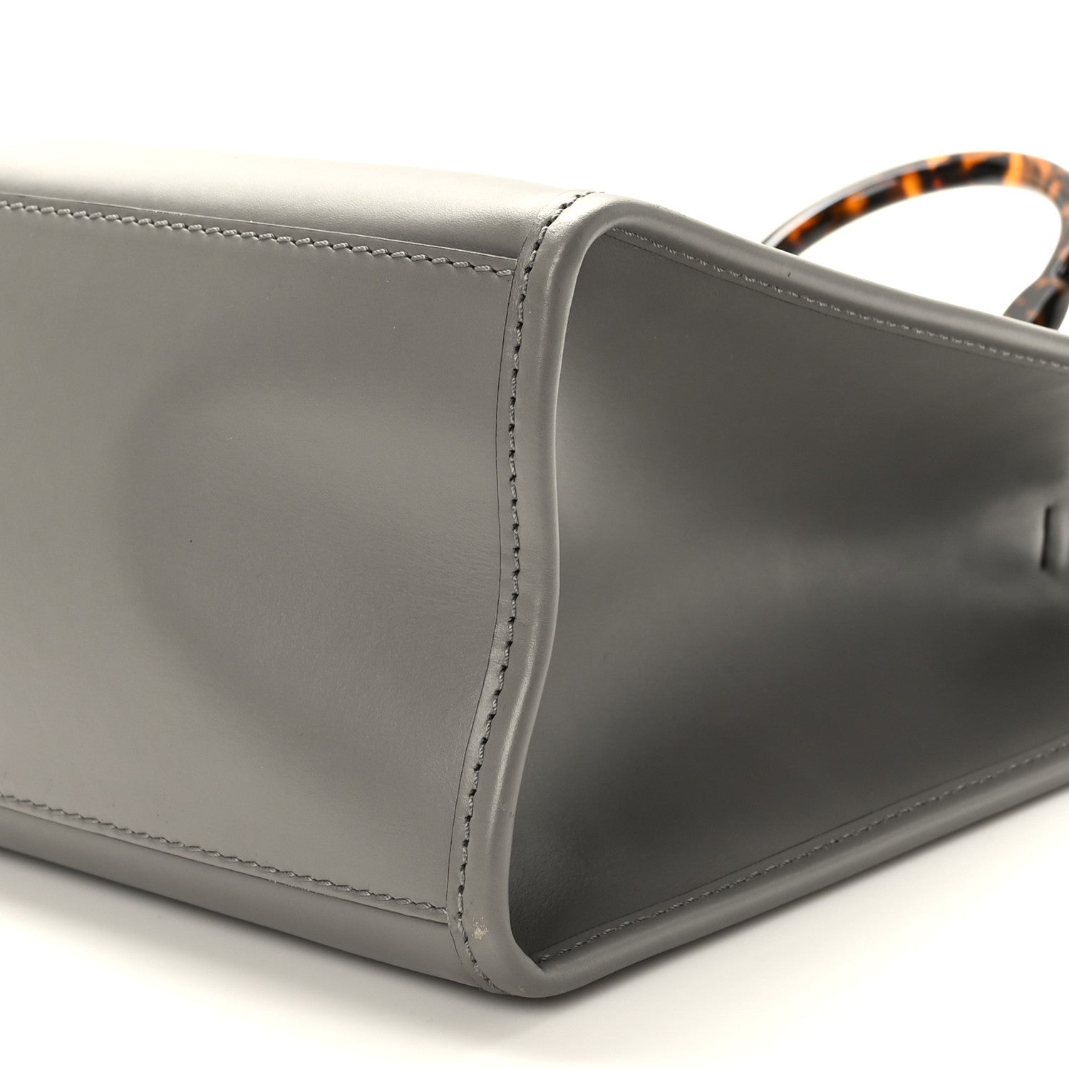 Fendi Vitello King Plexiglass Logo Embossed Medium Fendi Sunshine Shopper Tote Moon 8 of 8