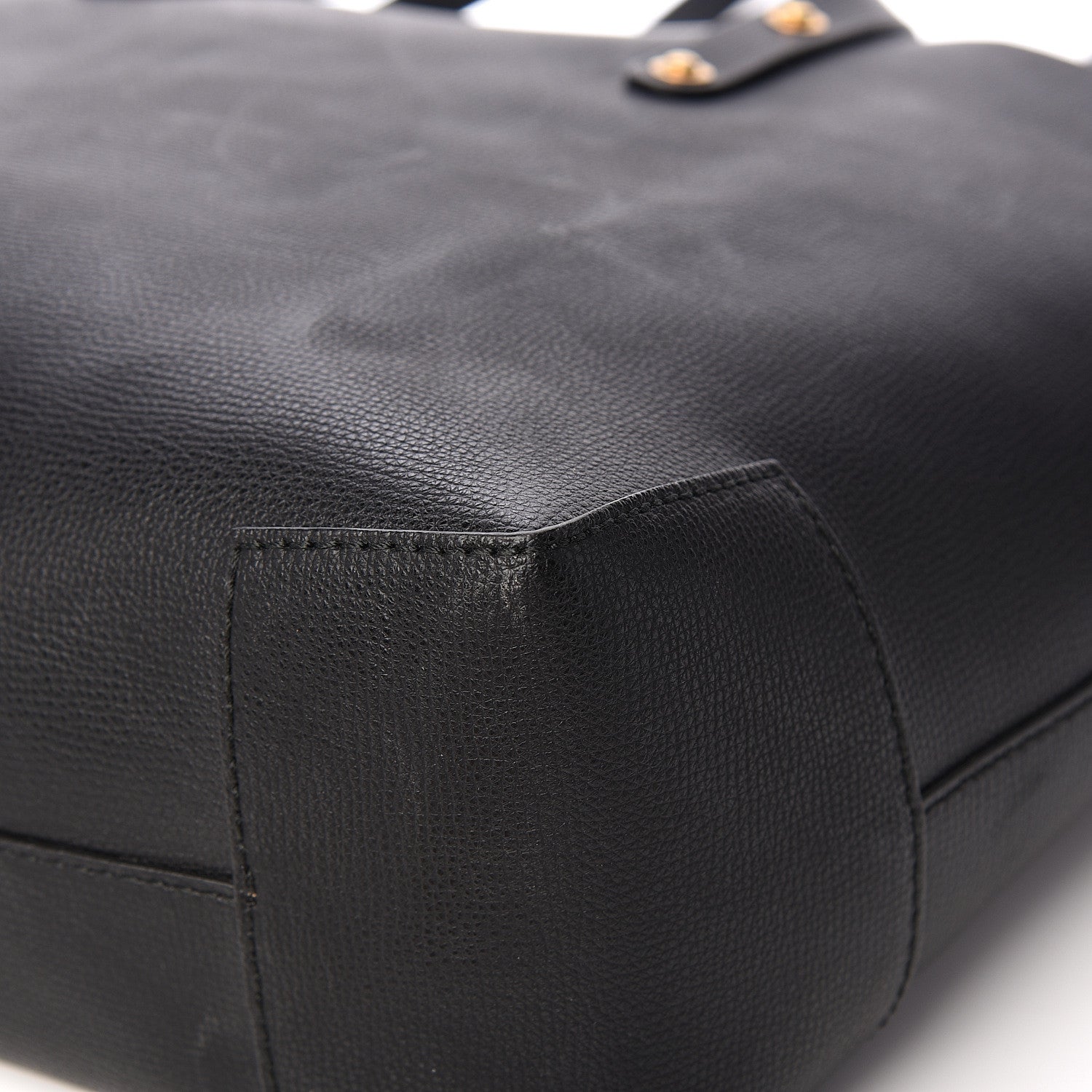 Burberry Calfskin Crest Embossed Small Tote Black 10 of 13