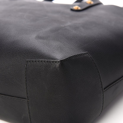 Burberry Calfskin Crest Embossed Small Tote Black 10 of 13