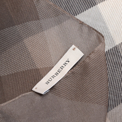Burberry Silk Chiffon Smoked Check Scarf Trench 6 of 6