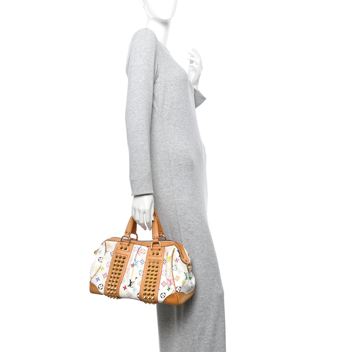 Louis Vuitton Monogram Multicolor Courtney MM White 2 of 10