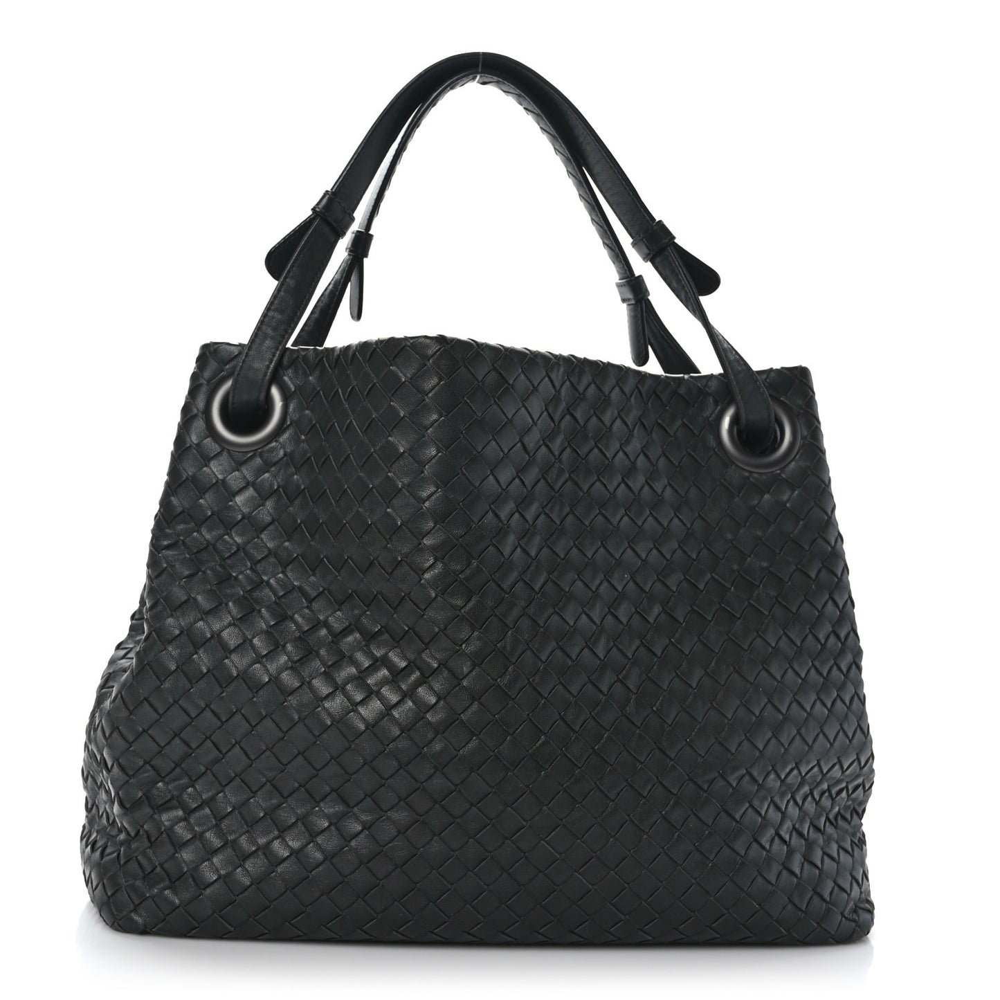 Nappa Intrecciato Bella Tote Grey