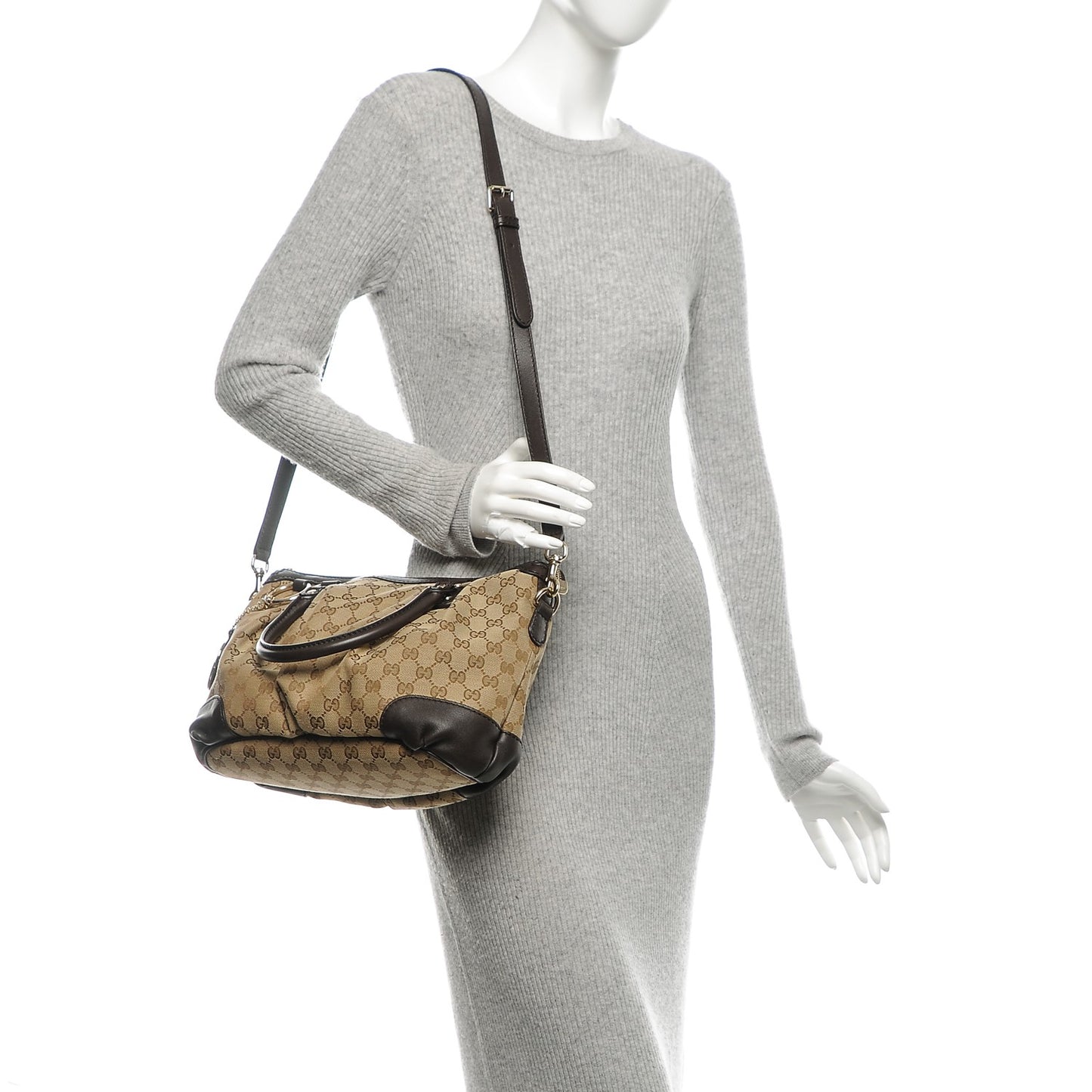 Monogram Medium Sukey Top Handle Dark Brown