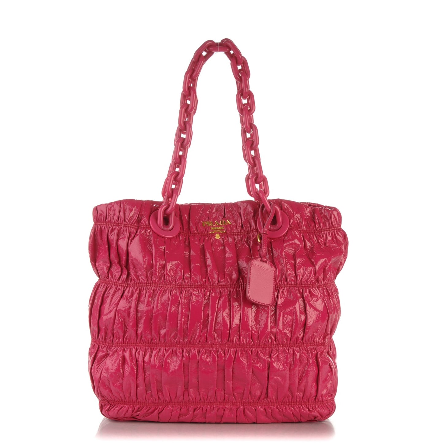 Vernice Gaufre Tote Fuxia