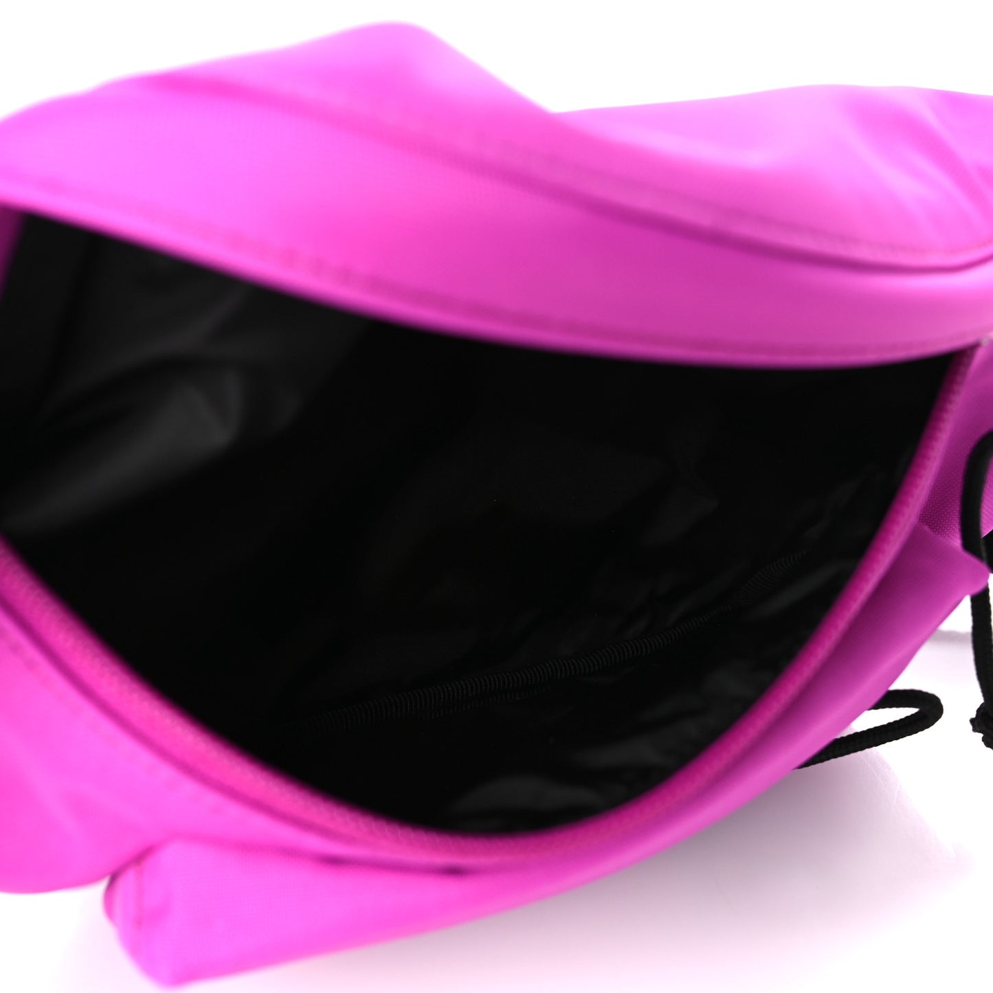 Sport Nylon Logo Embroidered Small Wheel Beltpack Fuchsia Black