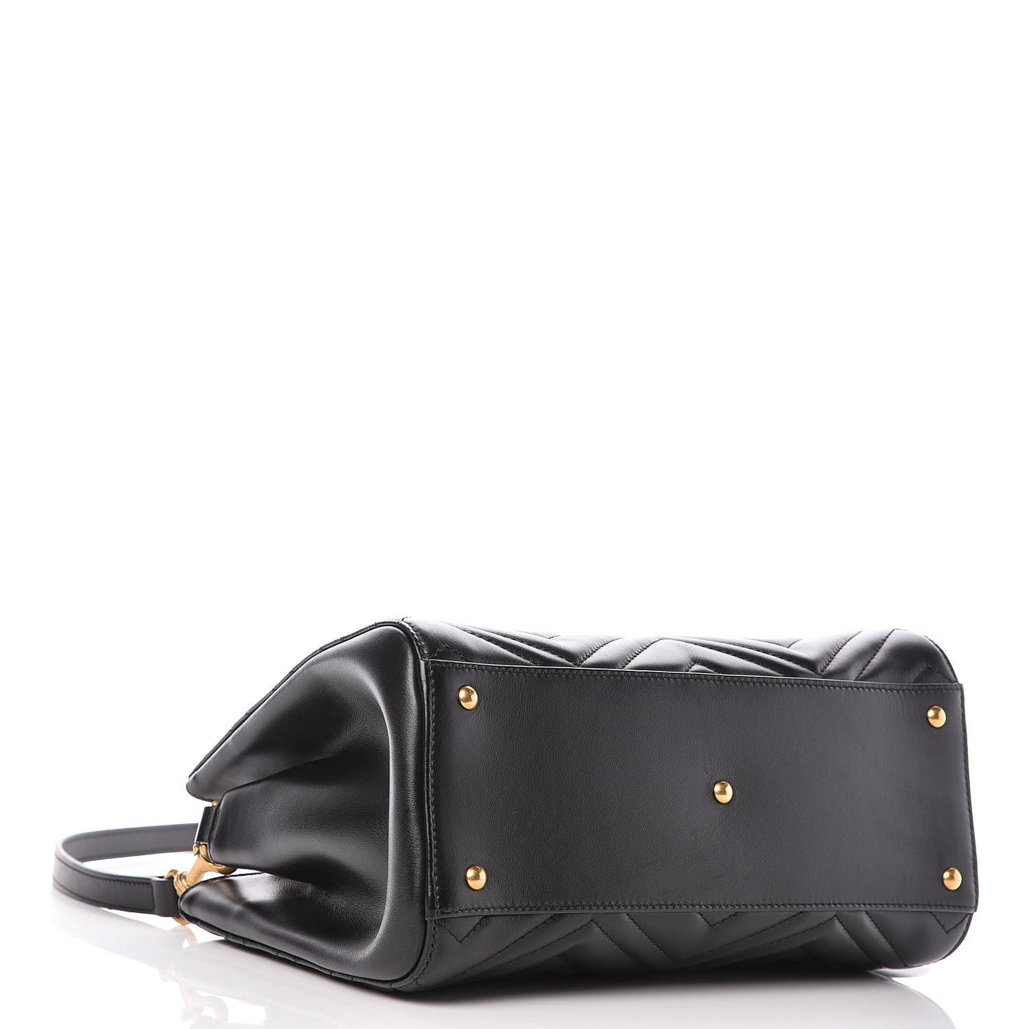 Calfskin Matelasse Small GG Marmont Tote Black