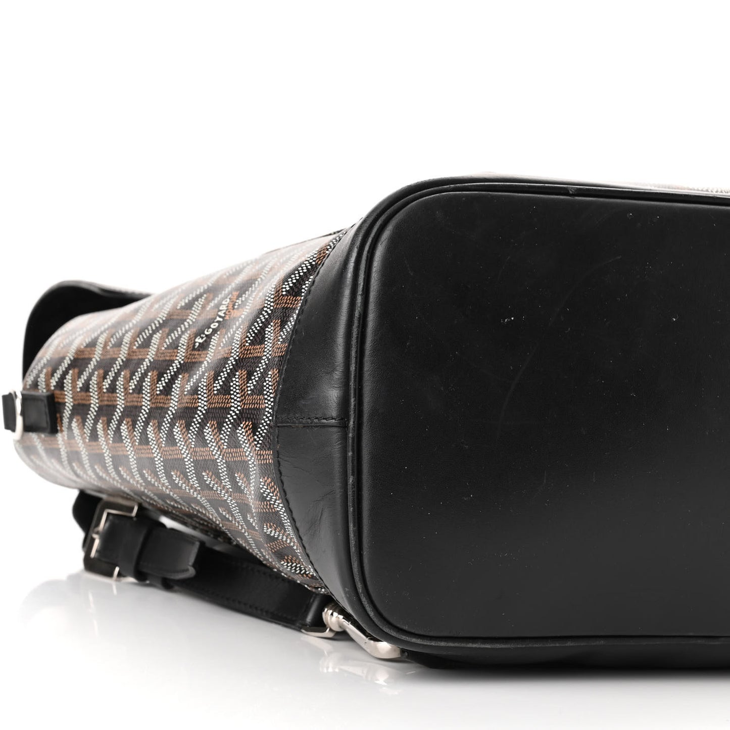 Goyardine Calfskin Alpin MM Backpack Black