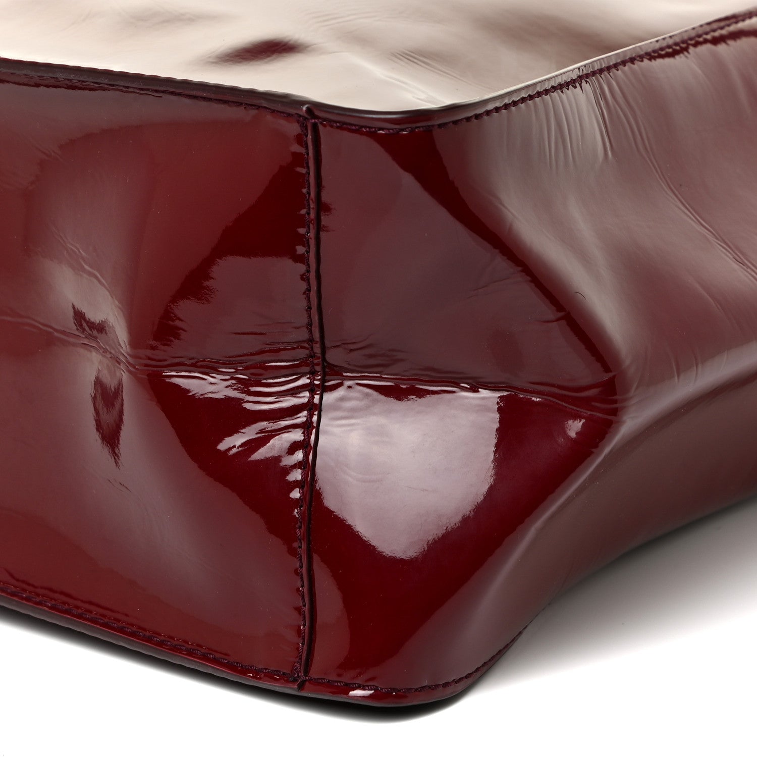 Stella McCartney Eco Alter Patent Perforated Logo Satchel Red 6 of 11