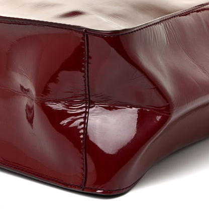 Stella McCartney Eco Alter Patent Perforated Logo Satchel Red 6 of 11