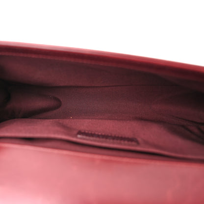 Chanel Glazed Calfskin Quilted Medium Boy Chained Flap Bordeaux 5 of 11