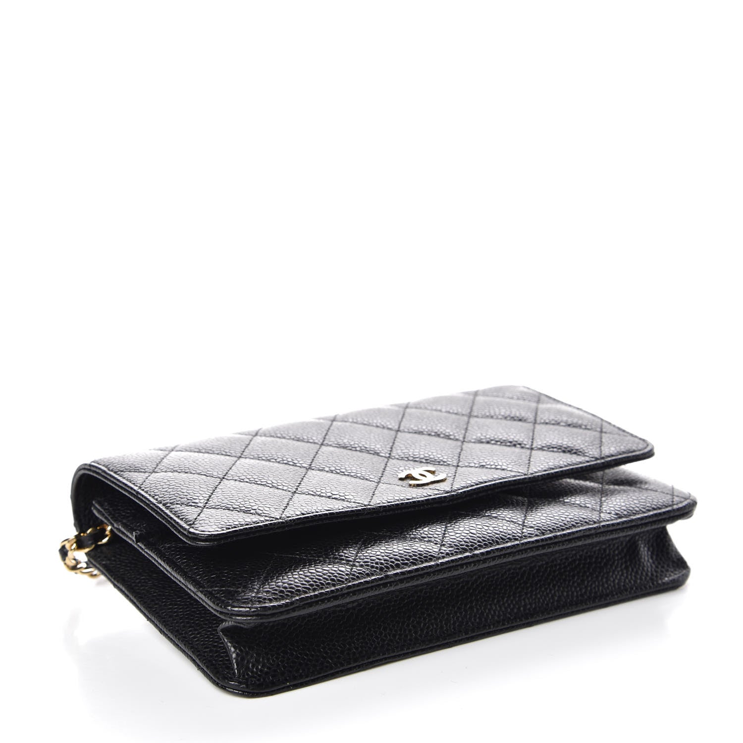 Chanel Caviar Quilted Wallet On Chain WOC Black 4 of 10