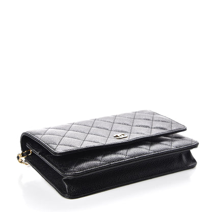 Chanel Caviar Quilted Wallet On Chain WOC Black 4 of 10