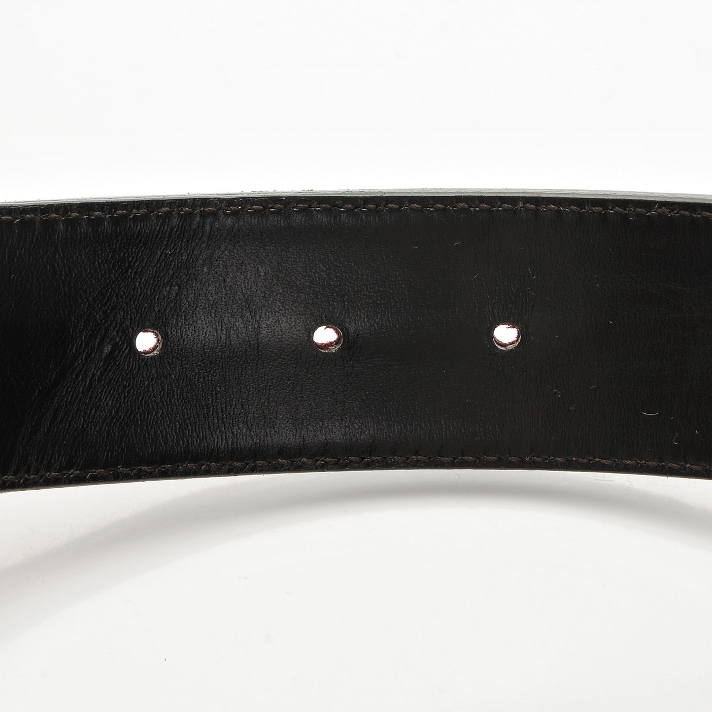 Canvas Web Interlocking G Belt 85 34 Dark Brown