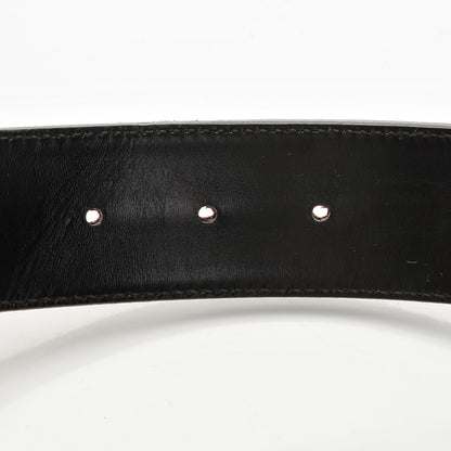 Gucci Canvas Web Interlocking G Belt 85 34 Dark Brown 4 of 6