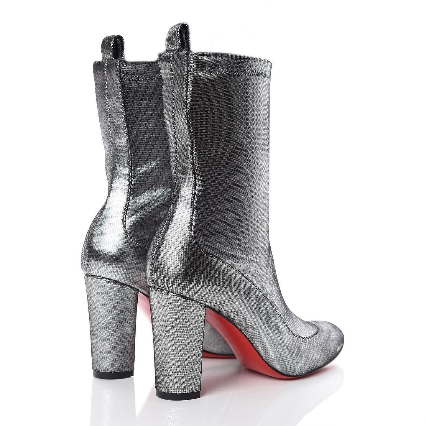 Nappa Stretch Gena 85 Bootie 37 Silver