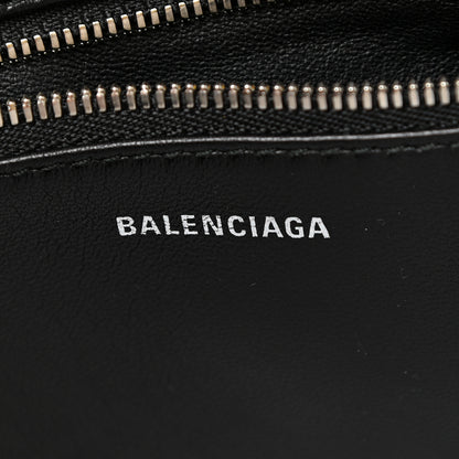 Balenciaga Shiny Day Calfskin Logo XS Triangle Duffle Jaune Black 6 of 10