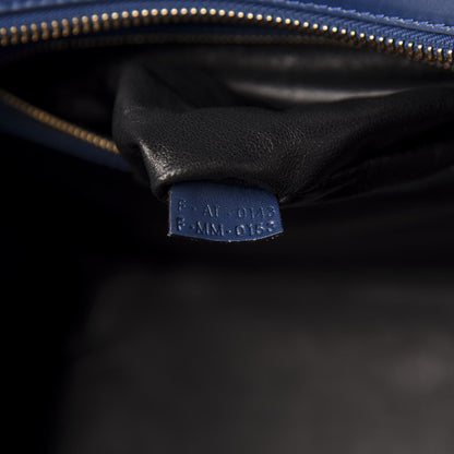 Celine Smooth Calfskin Mini Bi-Color Luggage Ocean Blue 7 of 12