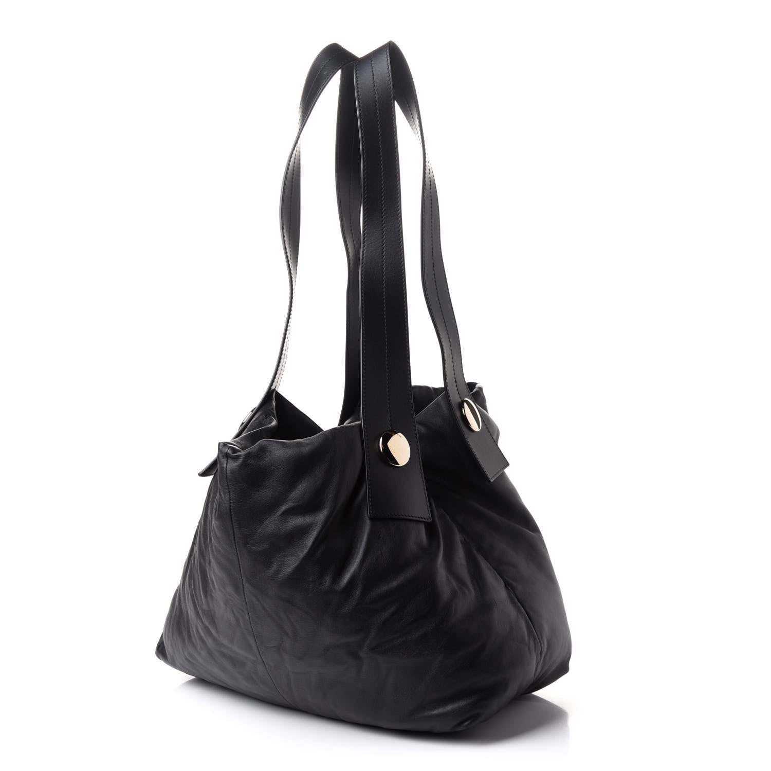 Proenza Schouler Lambskin Large Puffy Tobo Tote Black 3 of 13