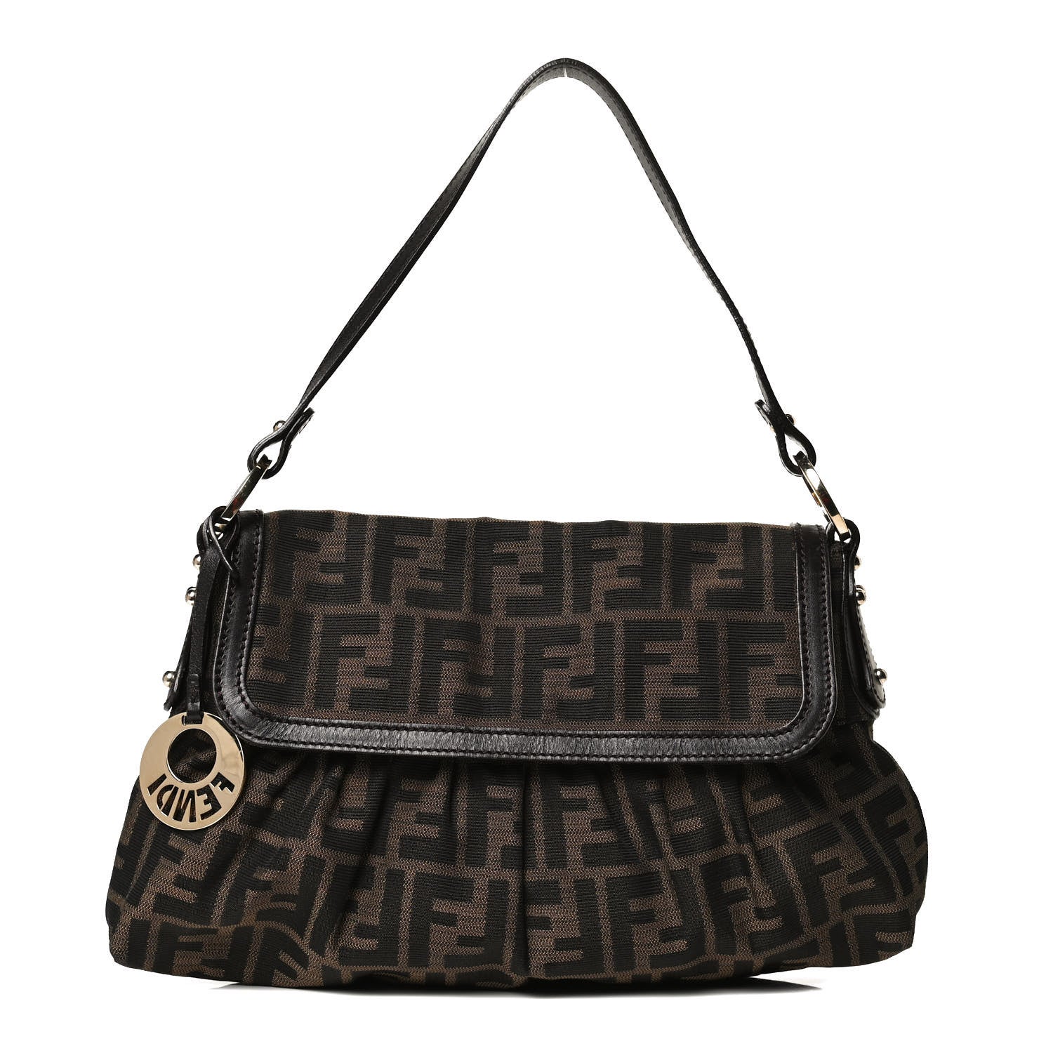 Fendi Zucca Small Chef Shoulder Bag Tobacco 1 of 11