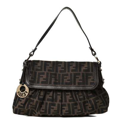 Fendi Zucca Small Chef Shoulder Bag Tobacco 1 of 11