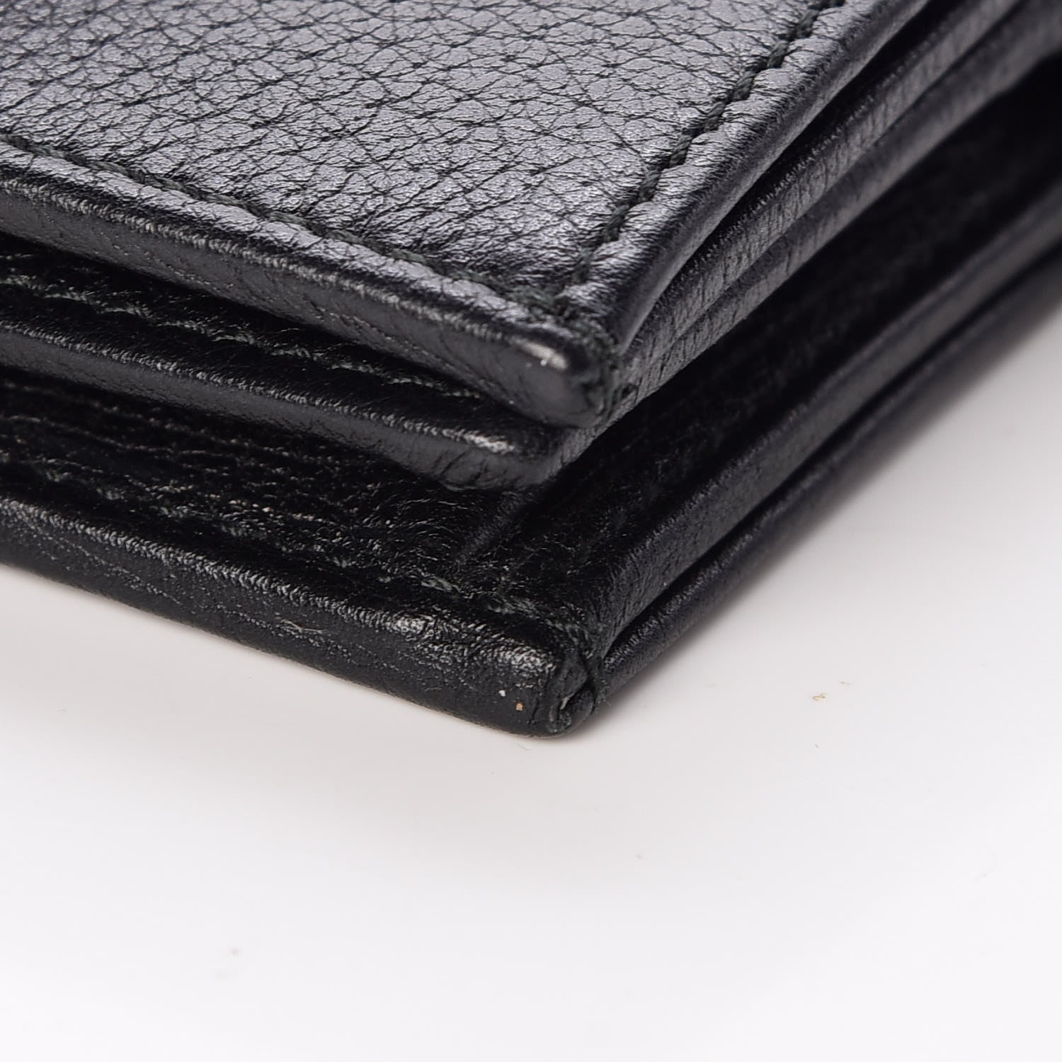 Gucci Calfskin Crystal Double G Card Case Black 9 of 10
