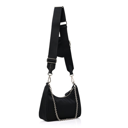 Prada Nylon Re-Edition 2005 Shoulder Bag Black 3 of 8