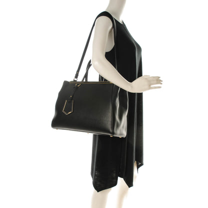 Fendi Vitello Elite Medium 2Jours Tote Black 2 of 7