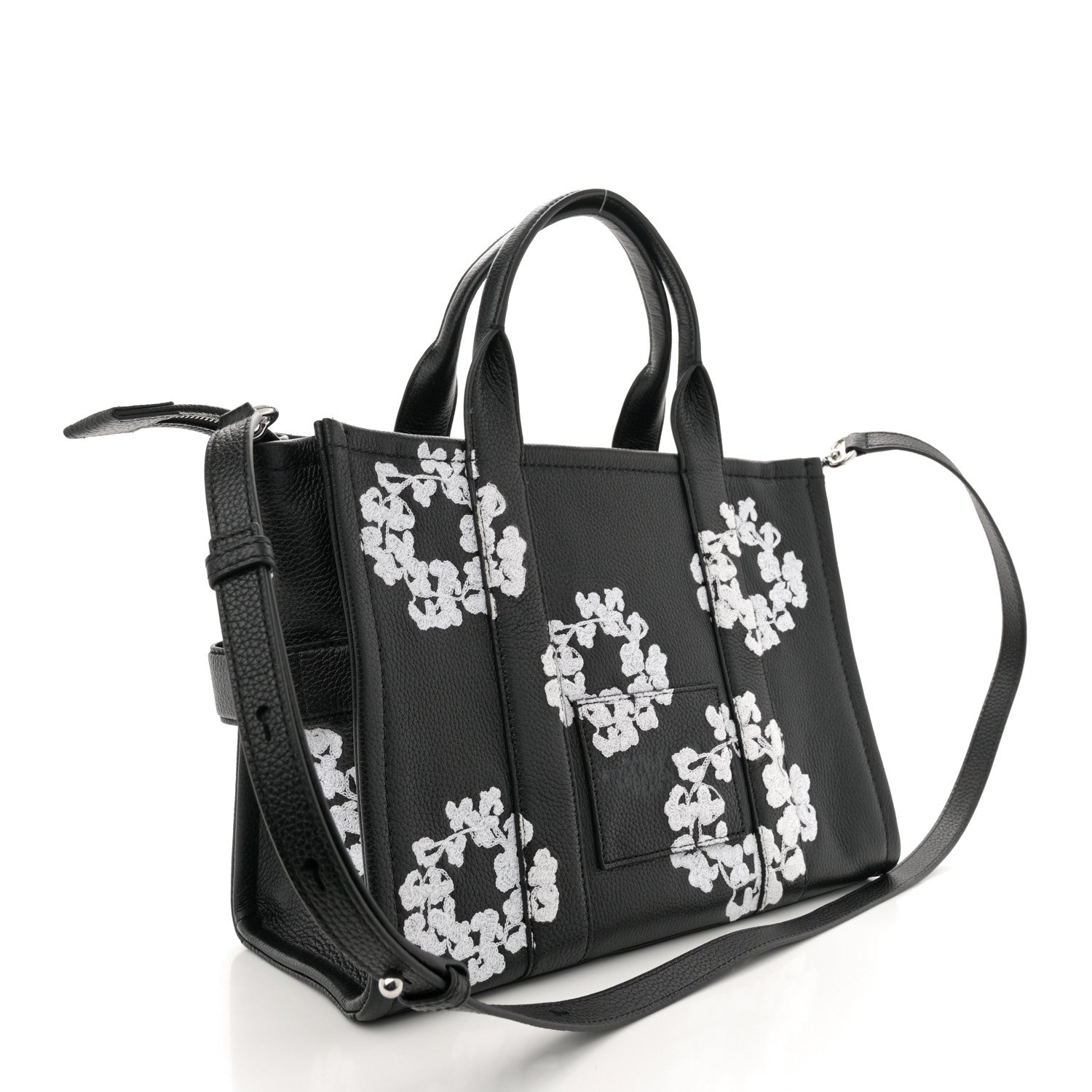 Marc Jacobs x Denim Tears Grained Calfskin Medium The Tote Bag Black 3 of 10