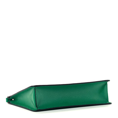 Prada Saffiano Vernice Chain Crossbody Bag Green 4 of 9