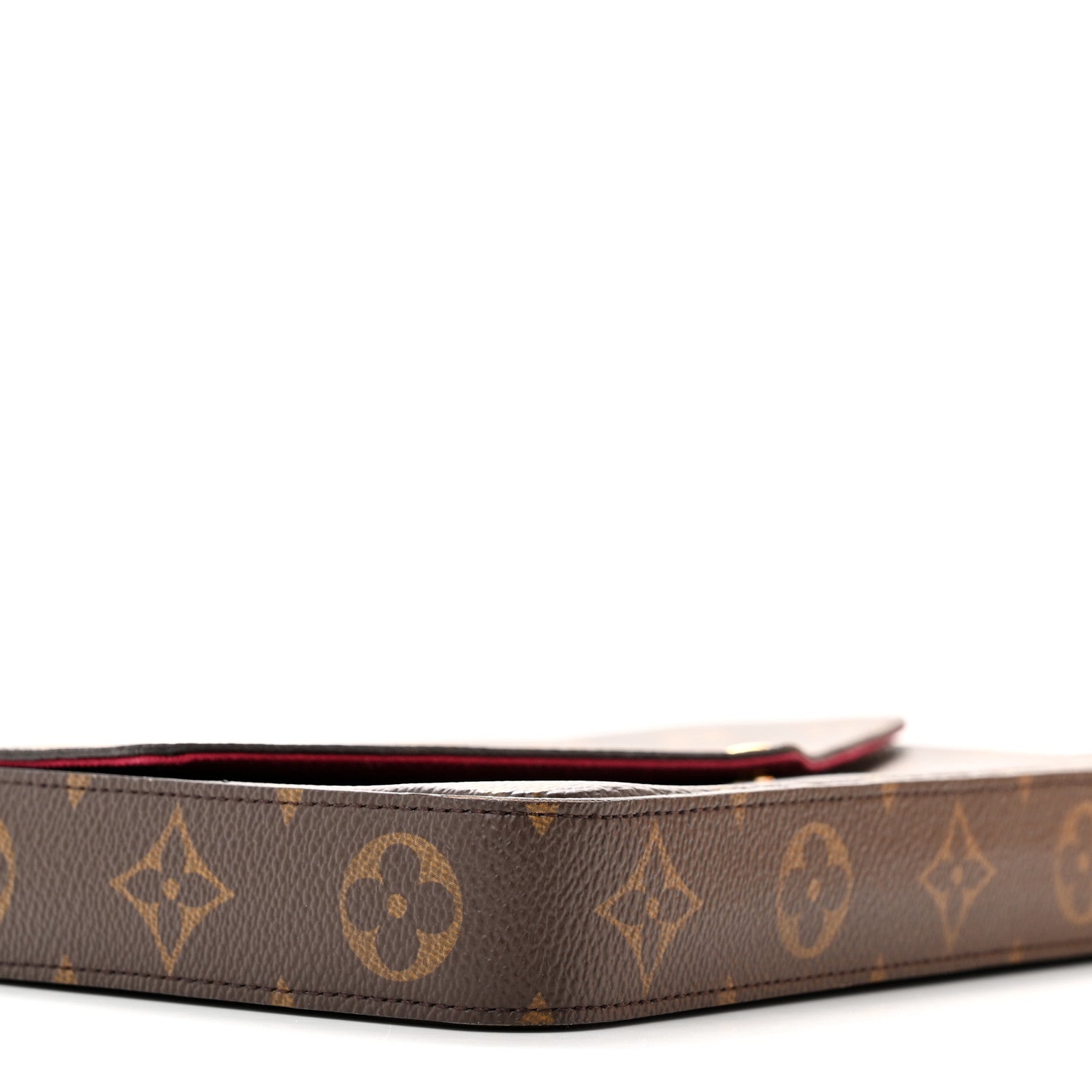Louis Vuitton Monogram Pochette Felicie Chain Wallet Fuchsia 11 of 15