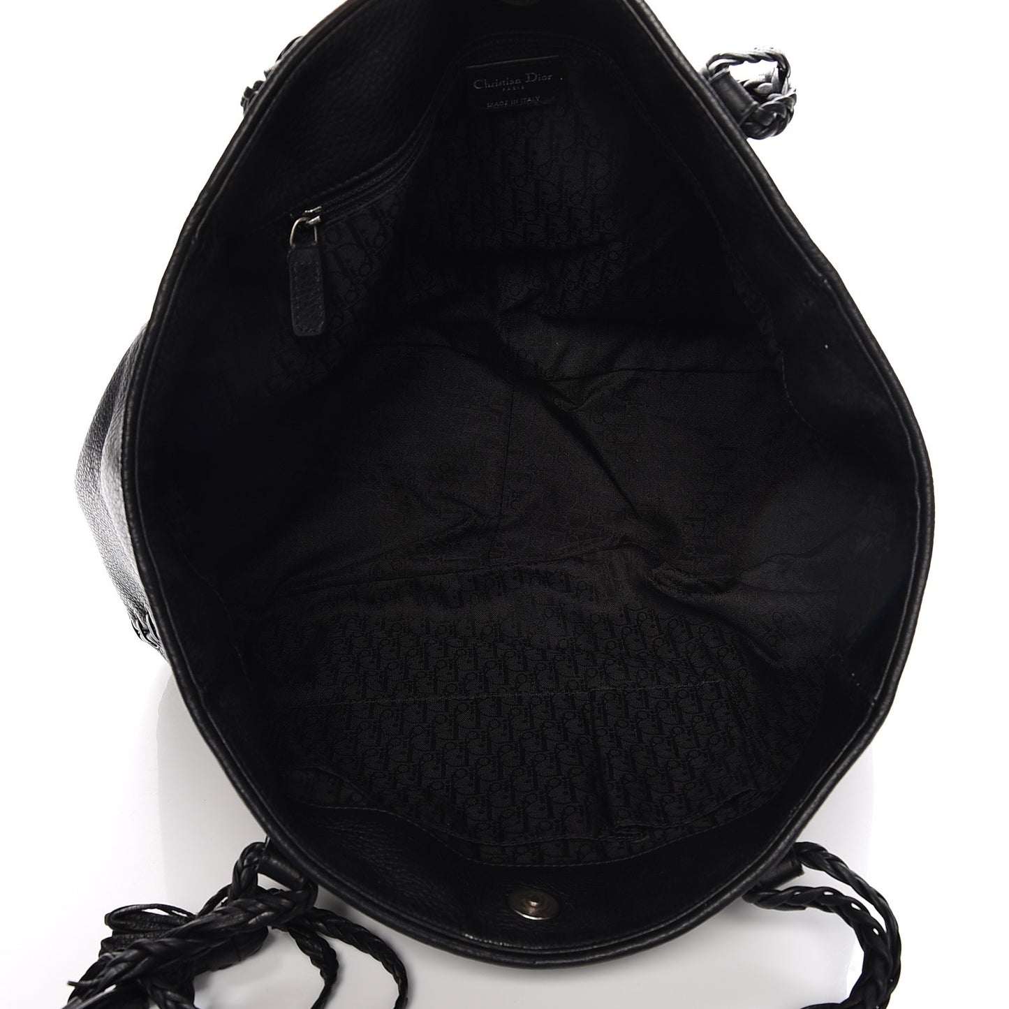 Calfskin Ethnic Tote Black