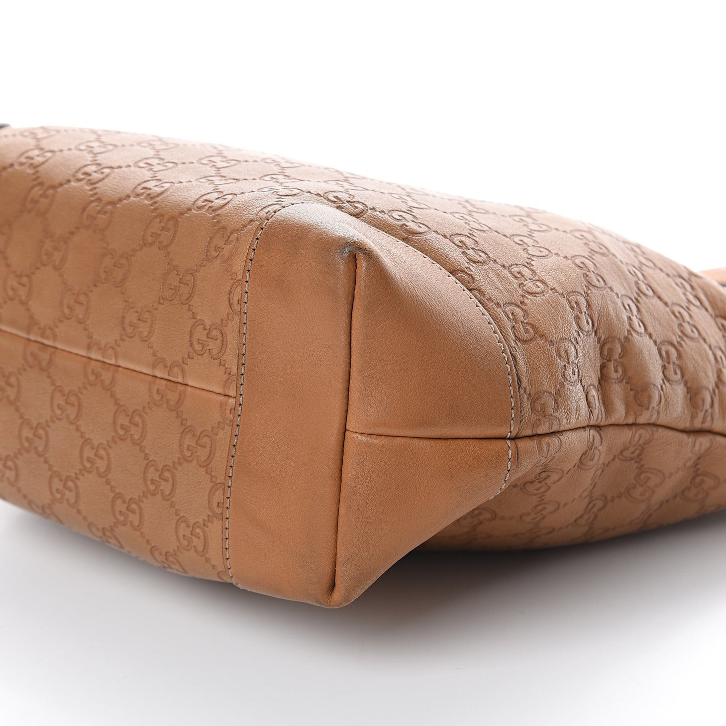 Guccissima Medium Charm Tote Light Brown