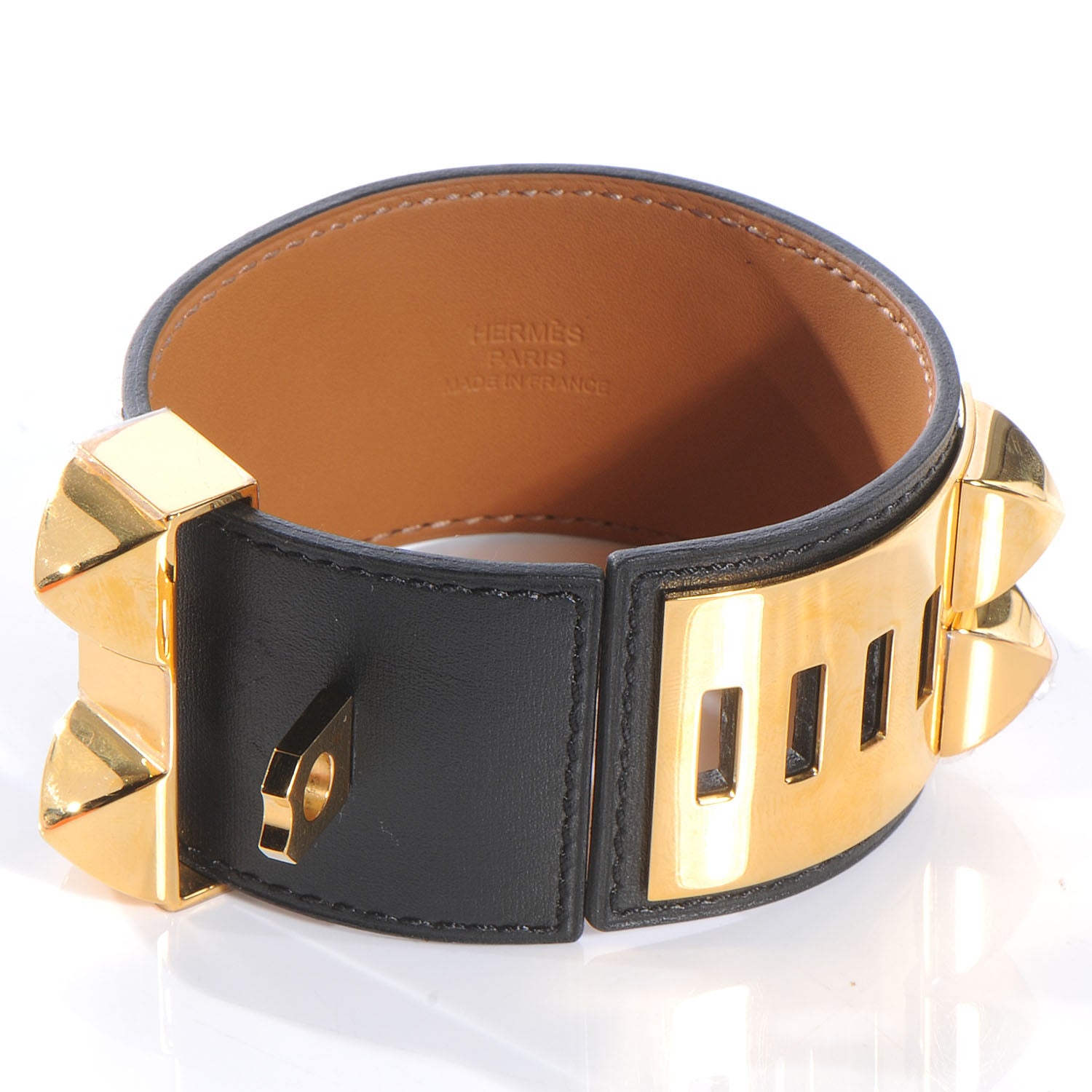 Hermes Chamonix Collier de Chien CDC Bracelet Black Small 4 of 7
