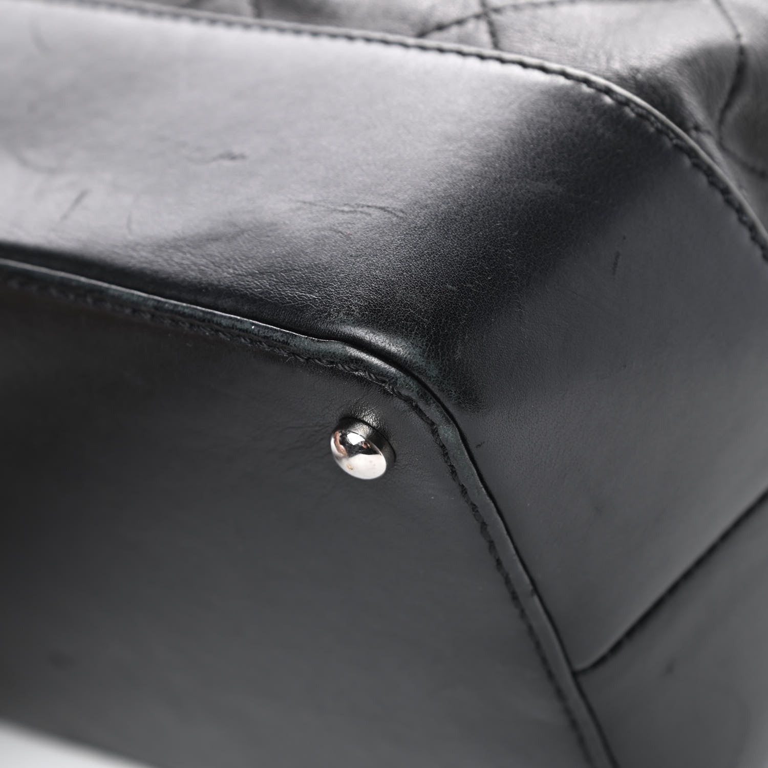 Chanel Calfskin Stitched Large VIP Shopping Tote Black 10 of 21